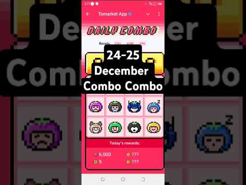 Tomarket daily combo today 🍅 | Tomarket 24 December daily combo 🗓️ | Tomarket combo