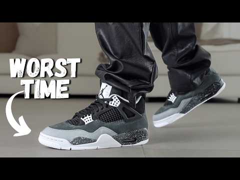 Jordan 4 Fear Review & On Foot