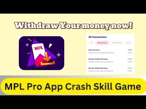 Mpl Pro app: How to make money playing games | How to withdraw on mpl pro app.