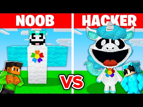 NOOB vs HACKER: I Cheated In a CRAFTYCORN Build Challenge!