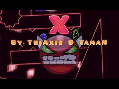 Geometry Dash - INSANE DEMON: X By TriAxis & TamaN (3 Coins!)