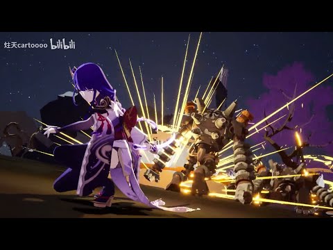 【Genshin Impact 3D Fan Animation】raiden shogun vs ruin guard