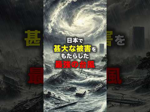 日本で甚大な被害をもたらした最強の台風#災害