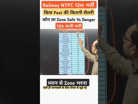 RRB NTPC 12th भर्ती| Safe vs Danger Zone| Salary wise Post | कम Cutoff zone #rrbntpc