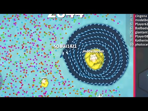 Snake io/ Most delicious banana cat snake trapped in hole/epic gameplay #snakeio #oil