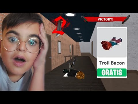 🔪MM2, Ma Inganno I Giocatori Usando L'Emote "Bacon Troll"! 💀