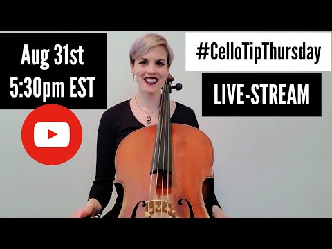 #CelloTipThursday LIVESTREAM Q&A! | Aug 2023