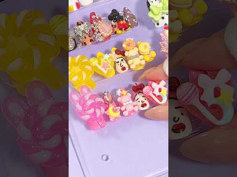 竹下ぱらだいすのあぃりDXちゃん🐟💓イメージネイルチップを作ってみた💅ゴテゴテお菓子ネイル🍭 #竹下ぱらだいす #ピンク  #ネイルチップ #お菓子 #ゴテゴテ #shorts