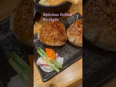 Delicious Grilled Riceballs #おにぎり　#english  #shorts