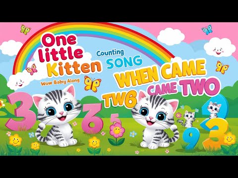 One Little Kitten| Then Came Two| A Counting Song| Wow Babies Sing Along|#kidsmusic