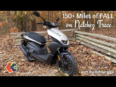 Longest Ride Yet - Genuine Rattler 200i Scooter | Over 150 miles on Natchez Trace in Fall