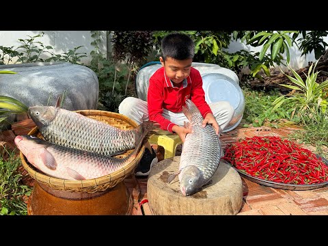 Delicious River fishes cooking with country style - Yummy fish recipes - Chef Seyhak