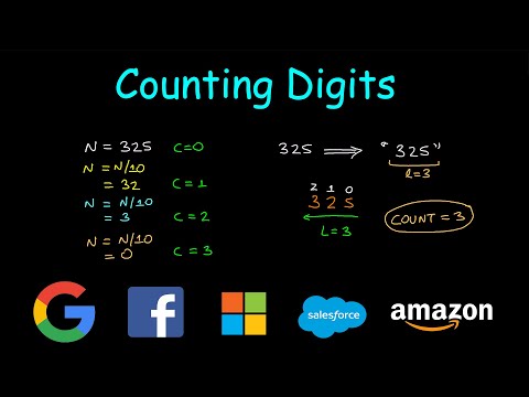 Count number of digits