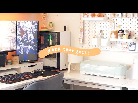 desk tour & gaming setup for 2021