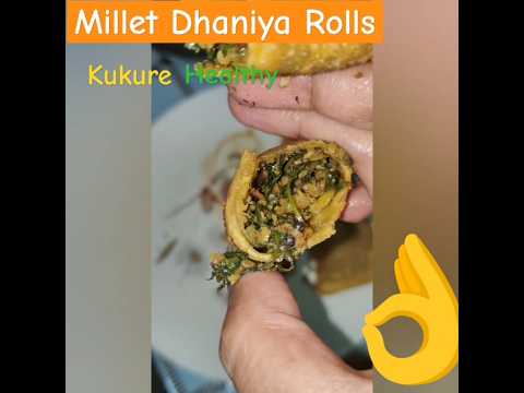 Kurkure Millet Dhaniya Rolls #foxtailmilletrecipes #healthy #winterfoods