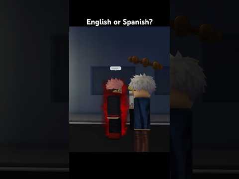 English or Spanish? #jujutsushenanigans #jjk #roblox #sukuna #anime