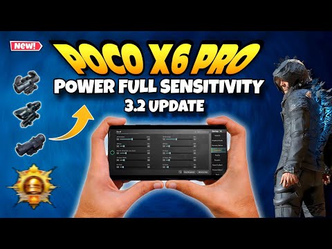 Poco x6 pro🔥 bgmi powerfull sensitivity 3.2 update 🔥