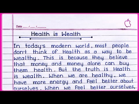 Essay on Health is Wealth in English || Health is wealth essay in English || Paragraph ||