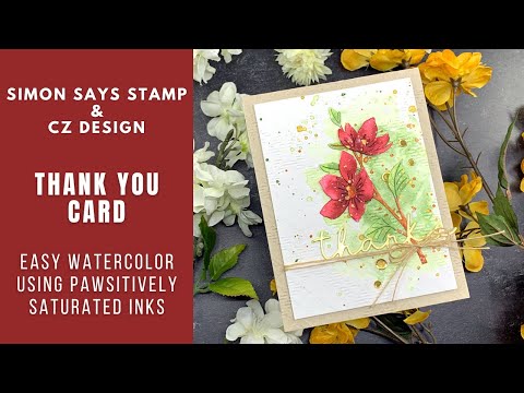 Thank You Card | Simon Says Stamp & CZ Design