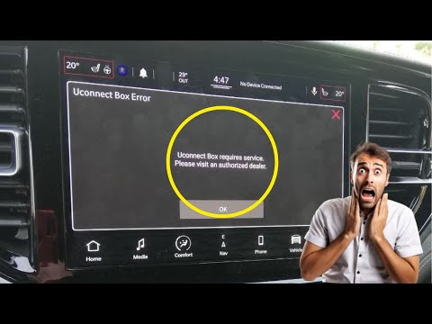 “Uconnect box requires service” warning in Chrysler, Jeep, and Dodge cars