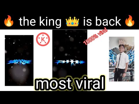 King is Back Instagram Viral Reel Editing | Kinemaster Video Editing | Shake Video Editing.