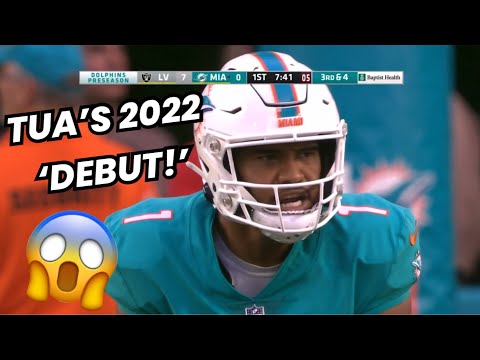 Tua Tagovailoa ‘DEBUT’ + Highlights 🔥 Raiders vs Dolphins NFL Preseason Highlights