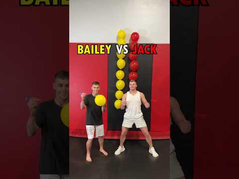 Trampoline Balloon Pop Challenge! #shorts