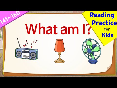 Easy Reading Practice for kids | What Am I Quiz (141-160)