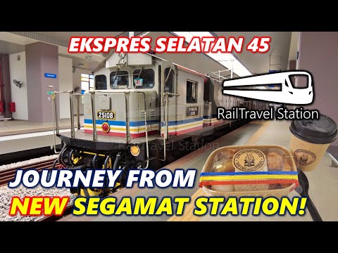 KTM BRAND-NEW SEGAMAT, LABIS & BEKOK STATIONS! 🇲🇾🚆 KTM Ekspres Selatan 45dn Segamat → JB Sentral