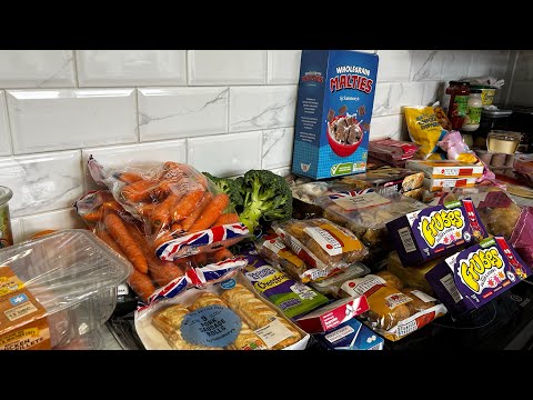 HUGE FOOD HAUL | WEEKLY FOOD SHOP FOR LARGE UK FAMILY | GROCERY HAUL