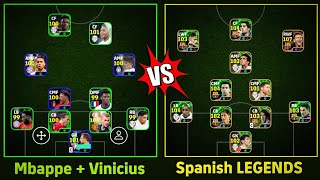 POTW Mbappe + Vinicius Vs EPIC MSN Spanish Clubs LEGENDS ☠️🔥 eFootball 25