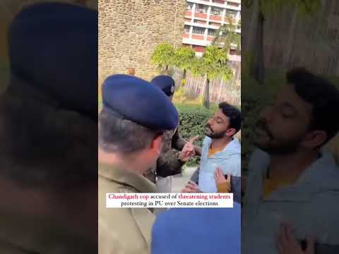 Chandigarh Police Accused of Harassing Panjab University Protester #ChandigarhPolice #StudentProtest