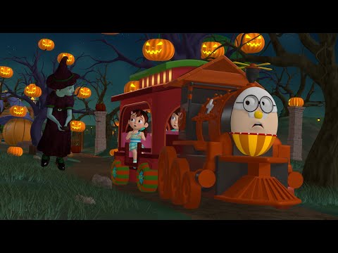 Halloween Party with Humpty the train 2024 | Halloween magic with kids | Humpty train |#kidsvideo