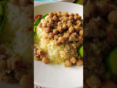 Tasty Chickpea Dinner #chickpeas #plantbasedcooking #coconutrecipe