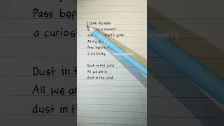 Let's sing and learn English: Dust in the Wind (Verse 1, Refrain) | By: Kansas #shorts