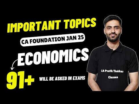 CA FOUNDATION ECONOMICS IMPORTANT CHAPTERS, QUESTIONS, TOPICS