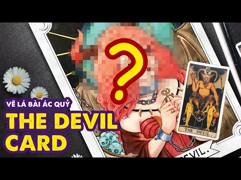 How To Draw My Own "The Devil" Tarot Card | Huta Chan Studio