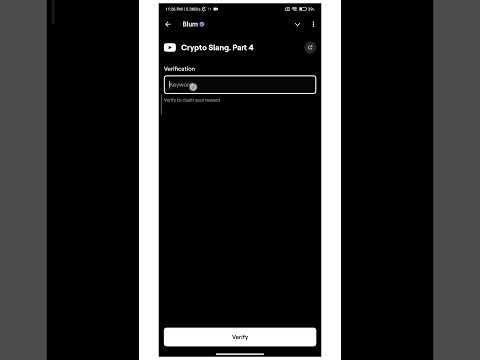 Blum Video Code || Crypto Slang. Part 4 Video Code || Blum Airdrop || #coinprice #newairdrop #blum