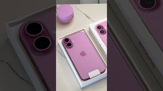 Unboxing the iPhone 16 in pink ~ aesthetic☁️ + accessories haul #iphone16 #iphoneunboxing #pink