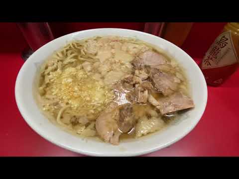 ラーメン二郎 上野毛店の野菜ヌキのラーメンが美味しい