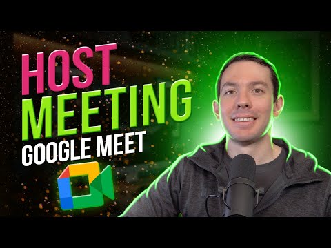 How to HOST a meeting on Google Meet (new layout 2021)