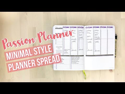 Minimalist Passion Planner Spread | Plan With Me!