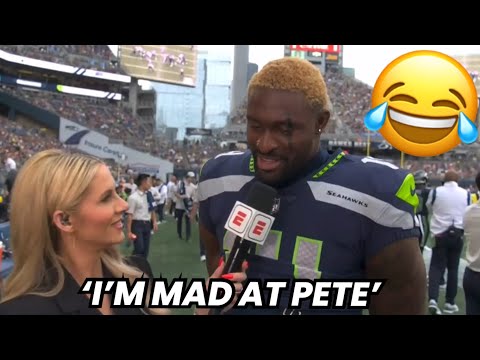 DK Metcalf says he’s ‘MAD’ at Pete Carroll 🤬 (Bears vs Seahawks highlights)