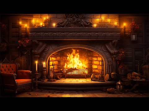 🔥The Best Burning Fireplace for Mood | Crackling Fire Sounds | Cozy Fireplace Ambience