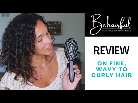 Behairful Brush to style my Fine Wavy To Curly Hair