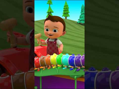 #Shorts Little Baby Fun Play Learn Colors for Children with Caterpillar Balls | Colorful Slider