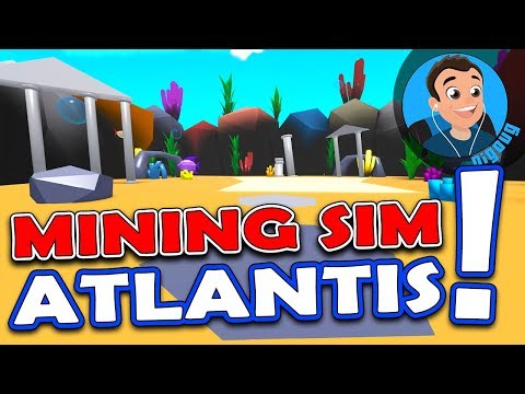 I finally made it to Atlantis in Roblox Mining Simulator!