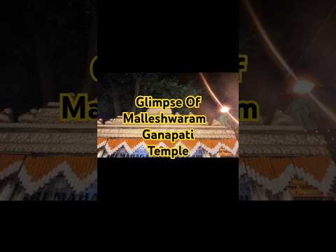 Malleshwaram Ganapati Temple Glimpse