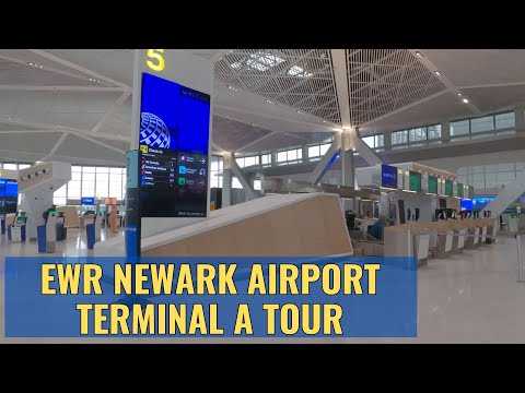 A Walk Through Newark Airport New Terminal A - March 2024 4K