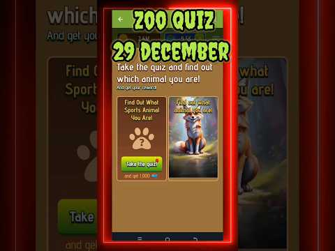 Zoo airdrop quiz l take the quiz l zoo quiz 29 december